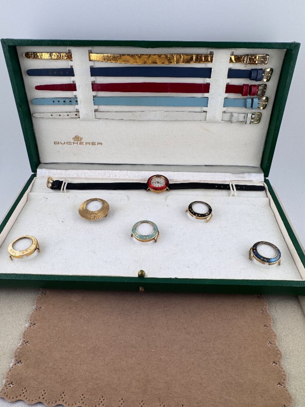 Vintage Swiss Bucherer Interchangeable Windup Ladies Watch Set